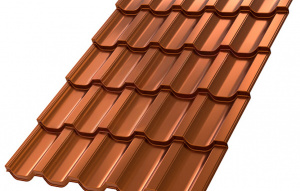 Металлочерепица МП Трамонтана-M (AGNETA-03-Copper\Copper-0.5)