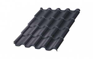 Металлочерепица МП Монтерроса-XL NormanMP (ПЭ-01-7016-0.5)