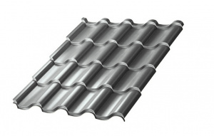 Металлочерепица МП Монтерроса-XL NormanMP (ПЭ-01-9006-0.5)