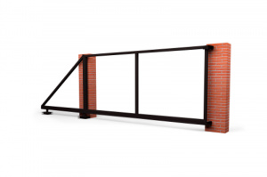 Ворота откатные Жалюзи к кирпичному столбу 2,0х4,5 