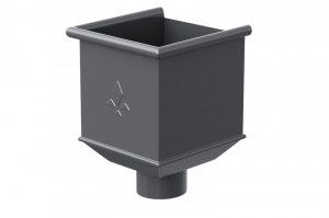 Водосточная система Aquasystem PU Воронка водосборная RAL7024