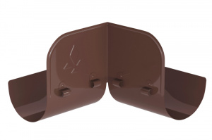 Водосточная система Aquasystem PU Ограничитель перелива угловой, 90/125 RAL8017