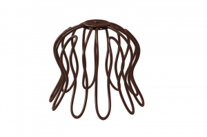 Водосточная система Aquasystem PU Защитная сетка для воронки желоба (Паук) RAL8017