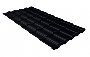 Металлочерепица Grand Line Kredo Drap ТХ RAL 9005 черный