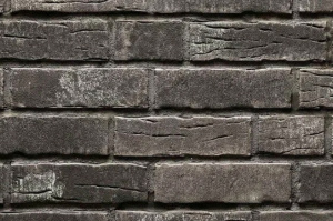 Клинкерная плитка Stroeher Steinlinge 375 platingrau рельефная NF14, 240*71*14 мм