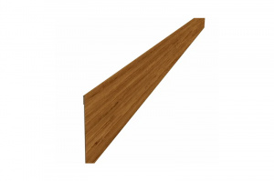 Ламель забора жалюзи Palermo стартовая/финишная для калиток и ворот 0,45 Print Elite Golden Wood