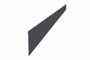 Ламель забора жалюзи Palermo стартовая/финишная для калиток и ворот 0,5 Atlas 