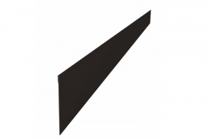 Ламель забора жалюзи Palermo стартовая/финишная для калиток и ворот 0,5 Rooftop Matte 