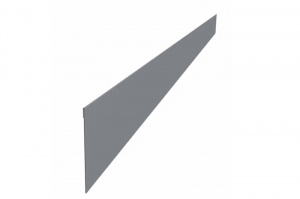 Ламель забора жалюзи Palermo стартовая/финишная для калиток и ворот 0,5 Satin 