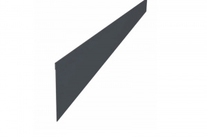 Ламель забора жалюзи Palermo стартовая/финишная для калиток и ворот 0,5 GreenCoat Pural BT