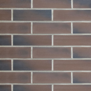 Плитка облицовочная Plato Brown AA, коричневая гладкая,пурпурный от-к (240х71х14),Terramatic